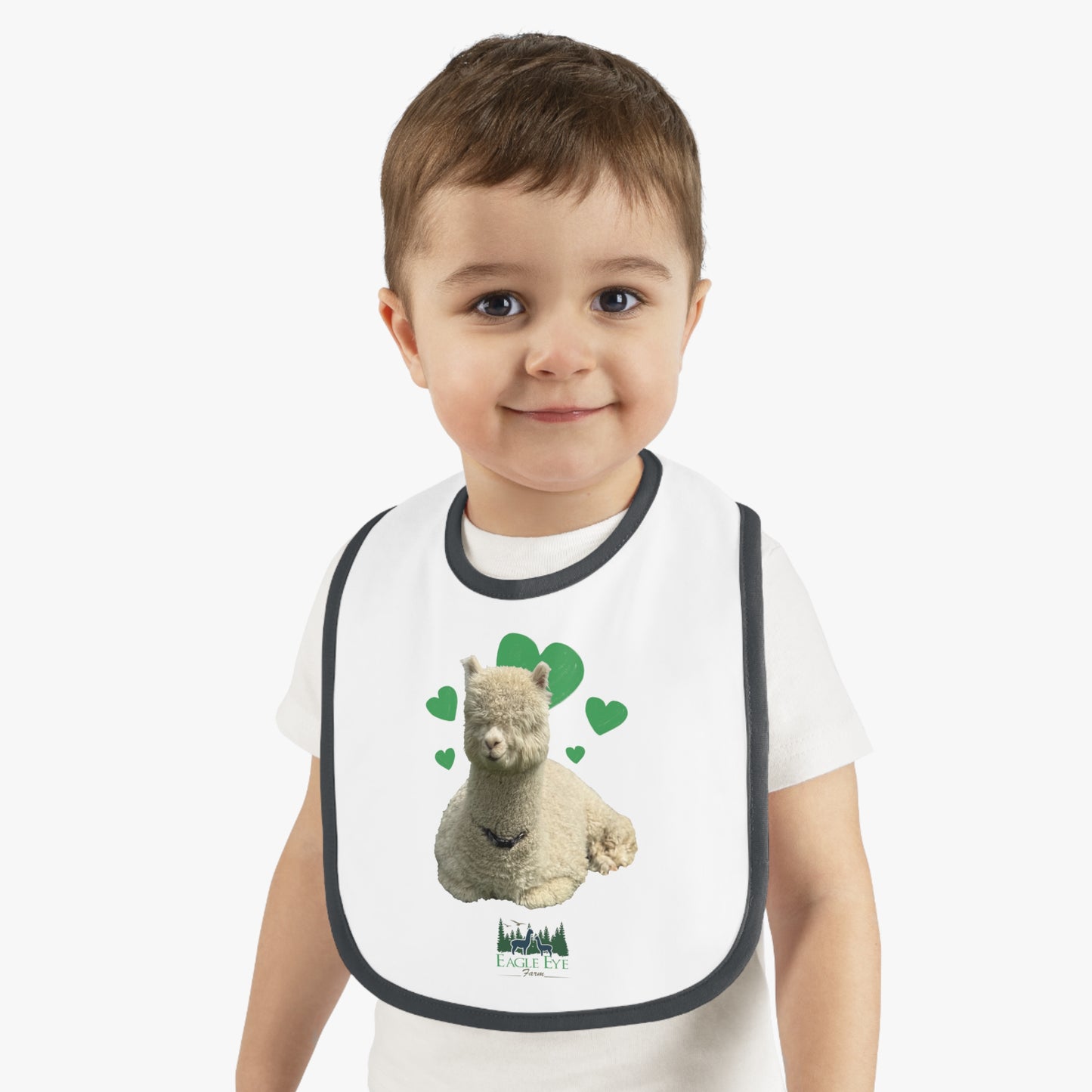 Baby Contrast Trim Jersey Bib