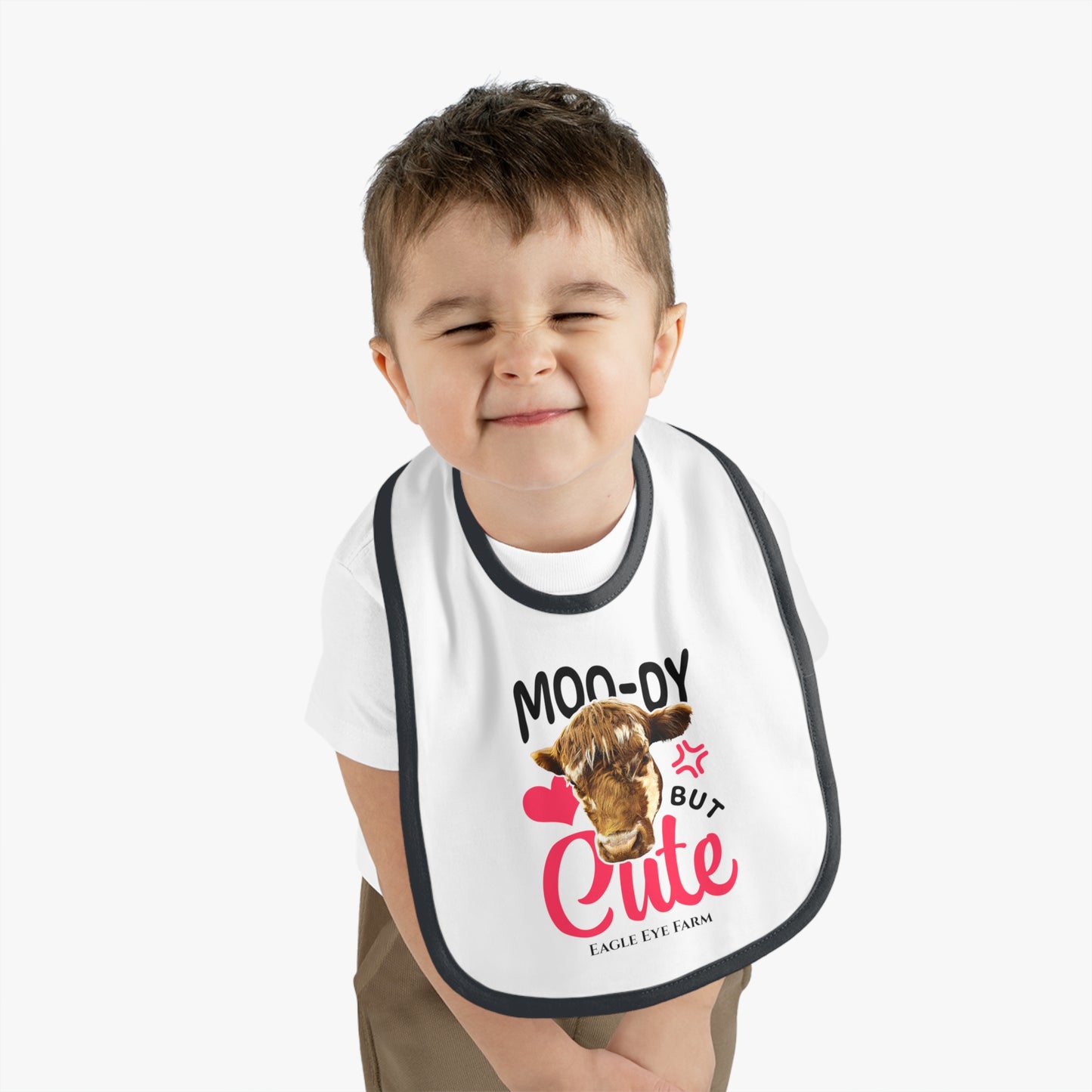 Moo-dy Baby Bib