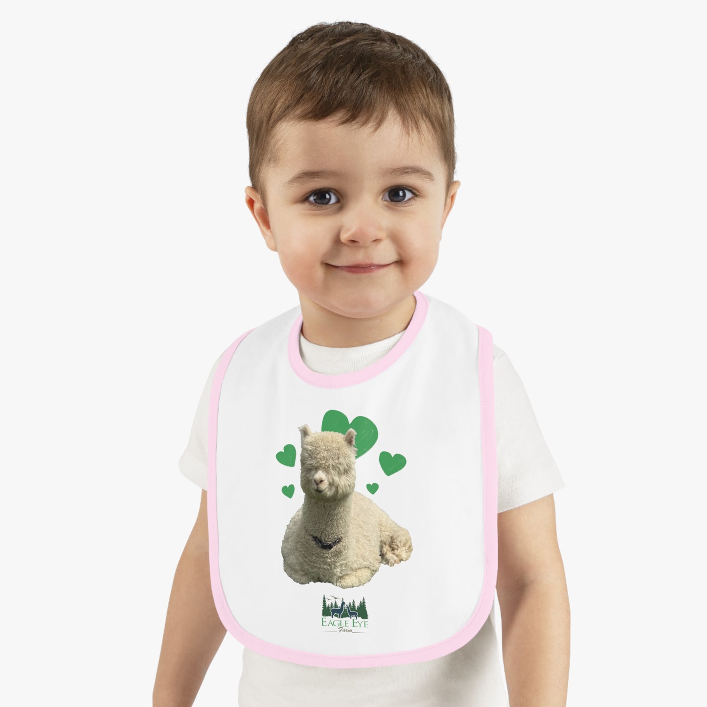 Baby Contrast Trim Jersey Bib