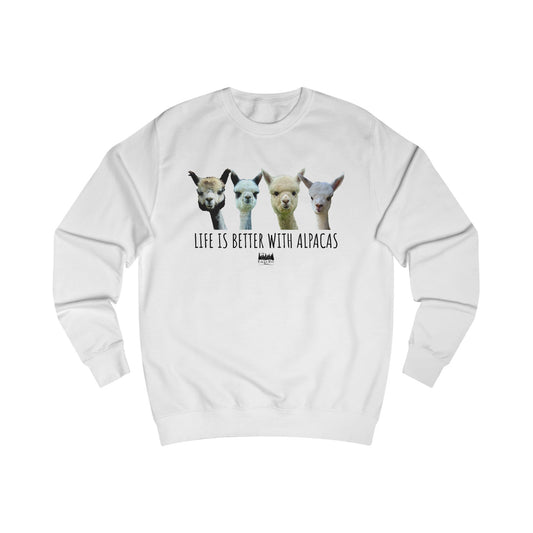 Life's better with Alpacas Unisex Sweatshirt