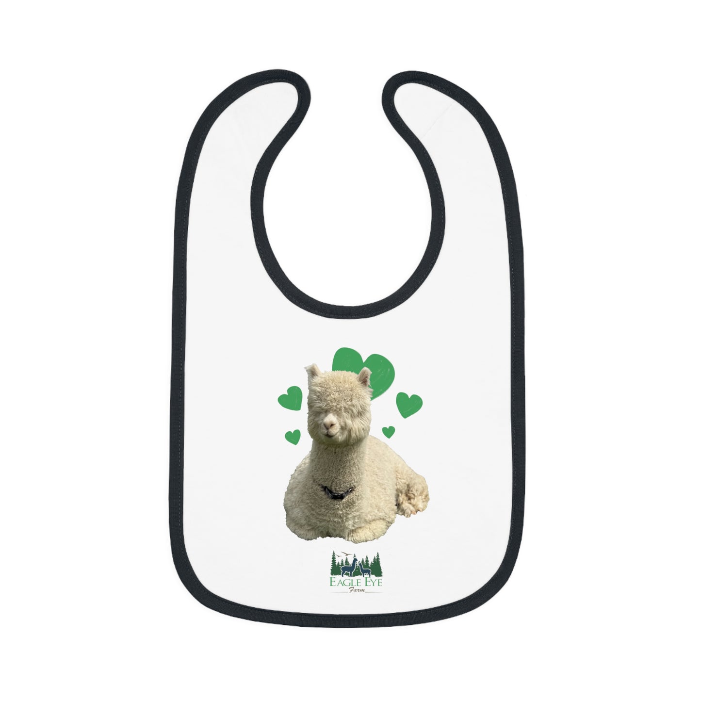 Baby Contrast Trim Jersey Bib