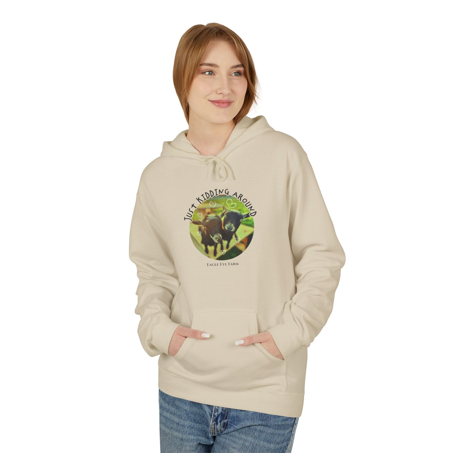 Kidding Around (goats)Hoodie
