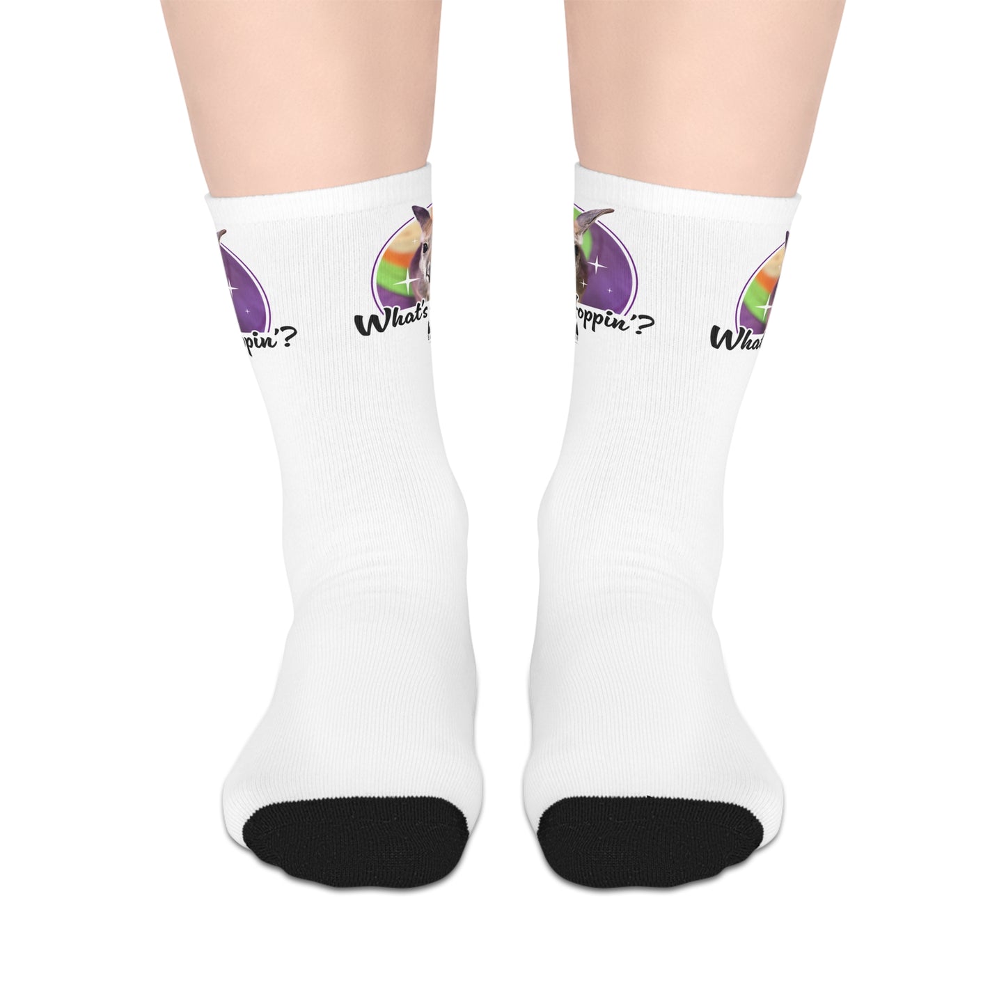 "Whats Hoppin?" Mid-length Socks