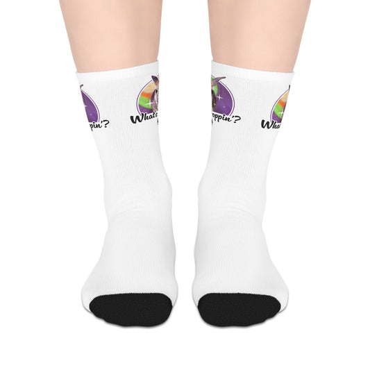 "Whats Hoppin?" Mid-length Socks