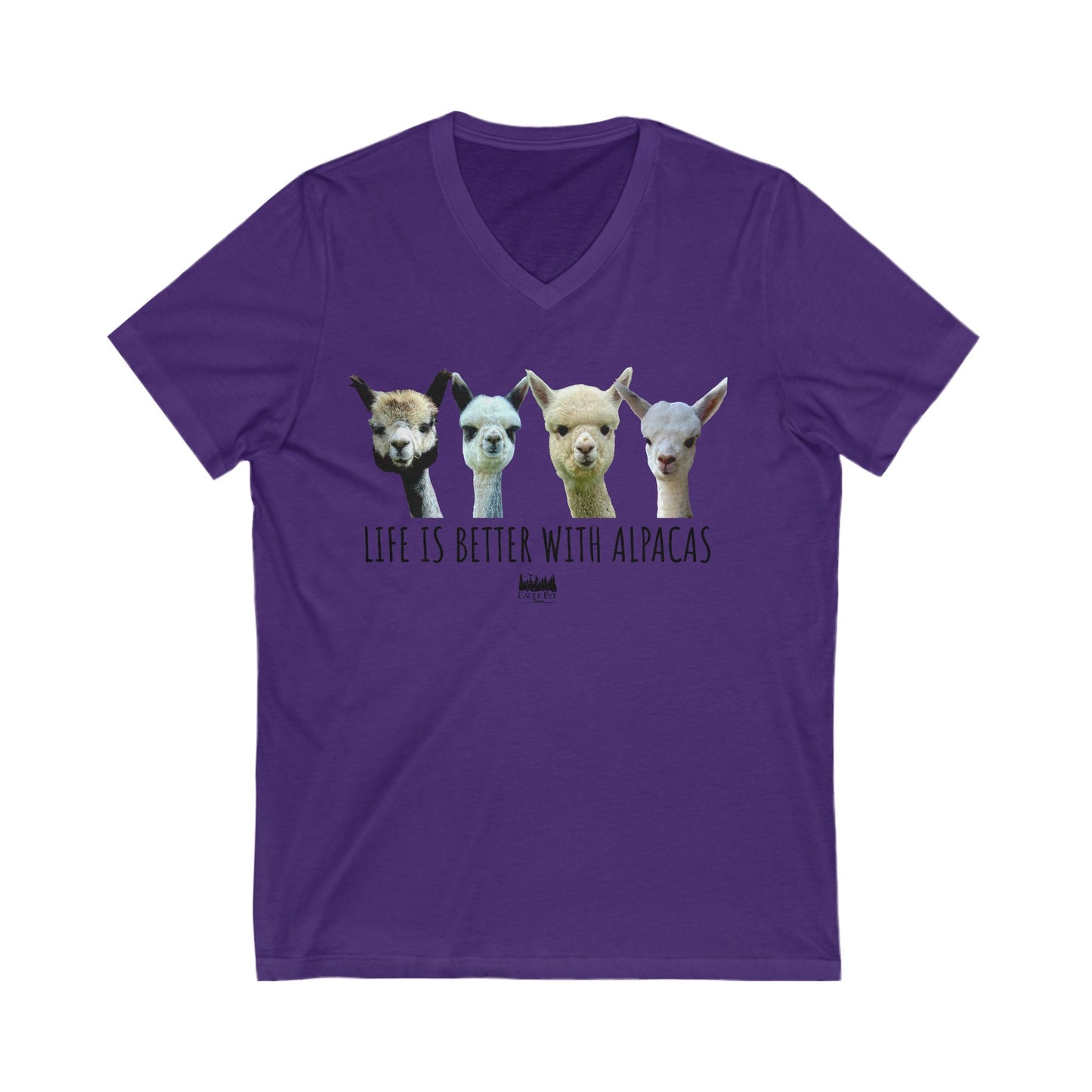 Life's better with Alpacas V-Neck Tee
