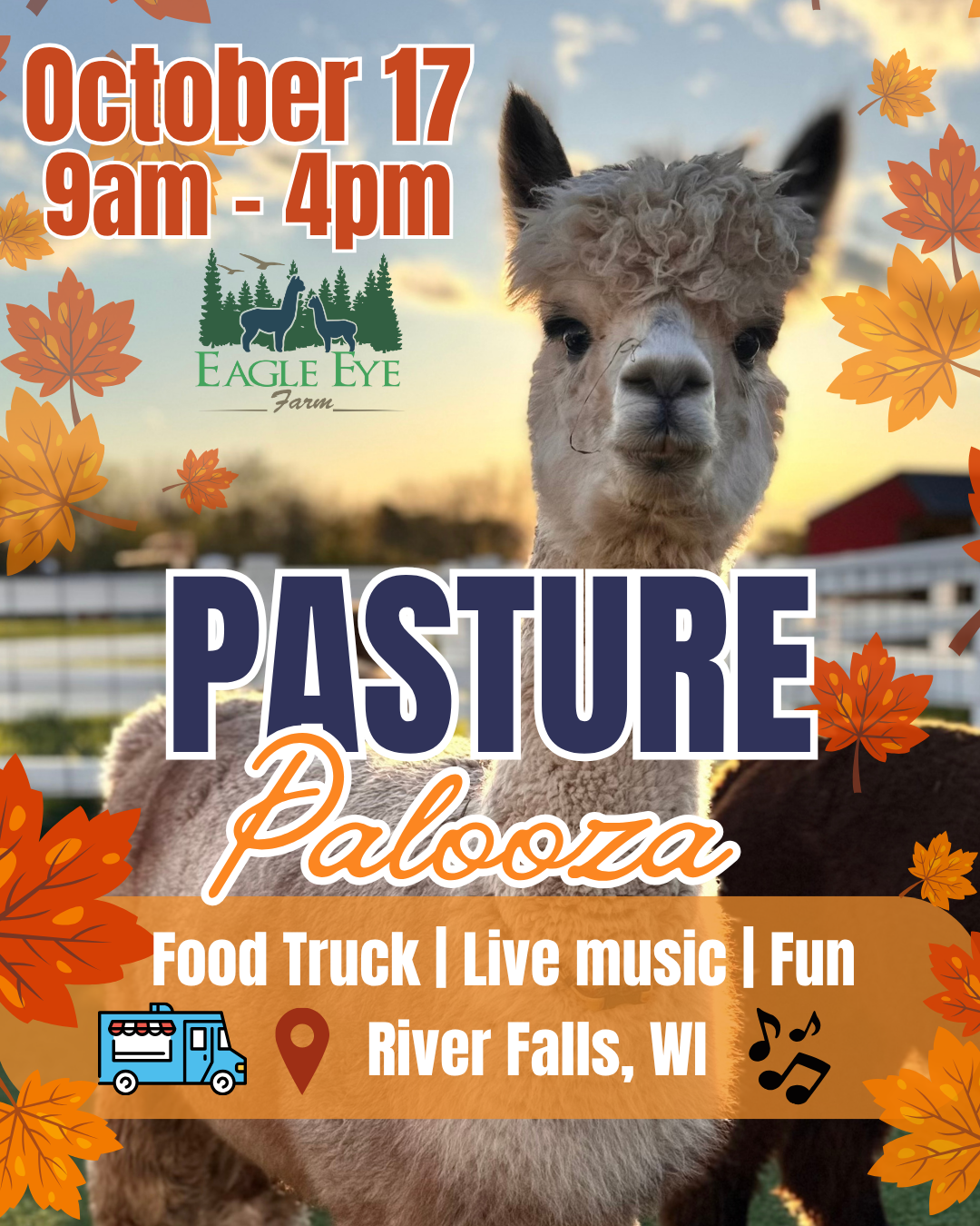 Pasture Palooza flyer, October 17, 2026