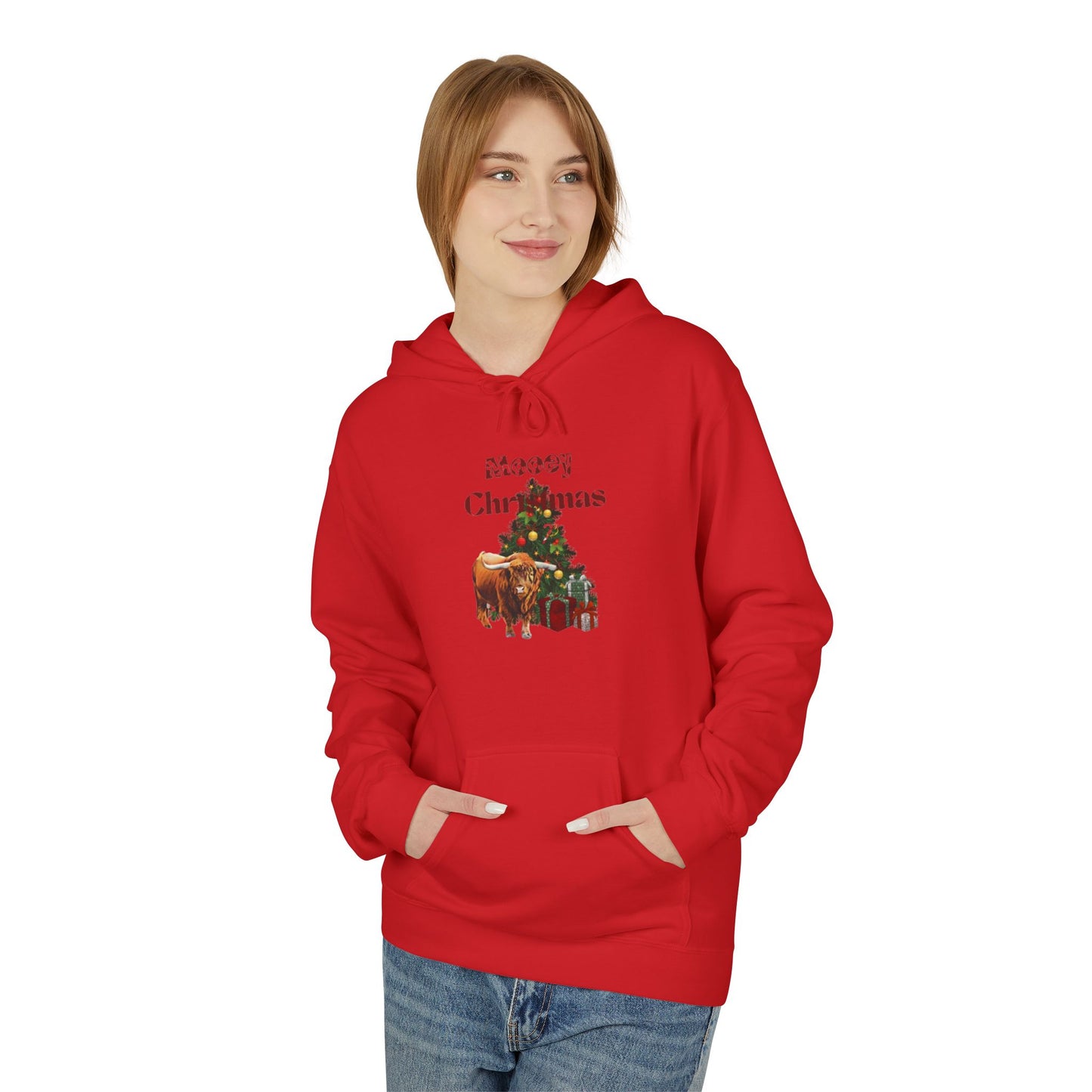 Mooey Christmas Fleece Hoodie
