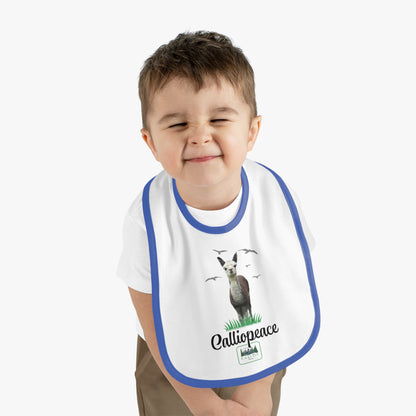 Copy of Baby Contrast Trim Jersey Bib