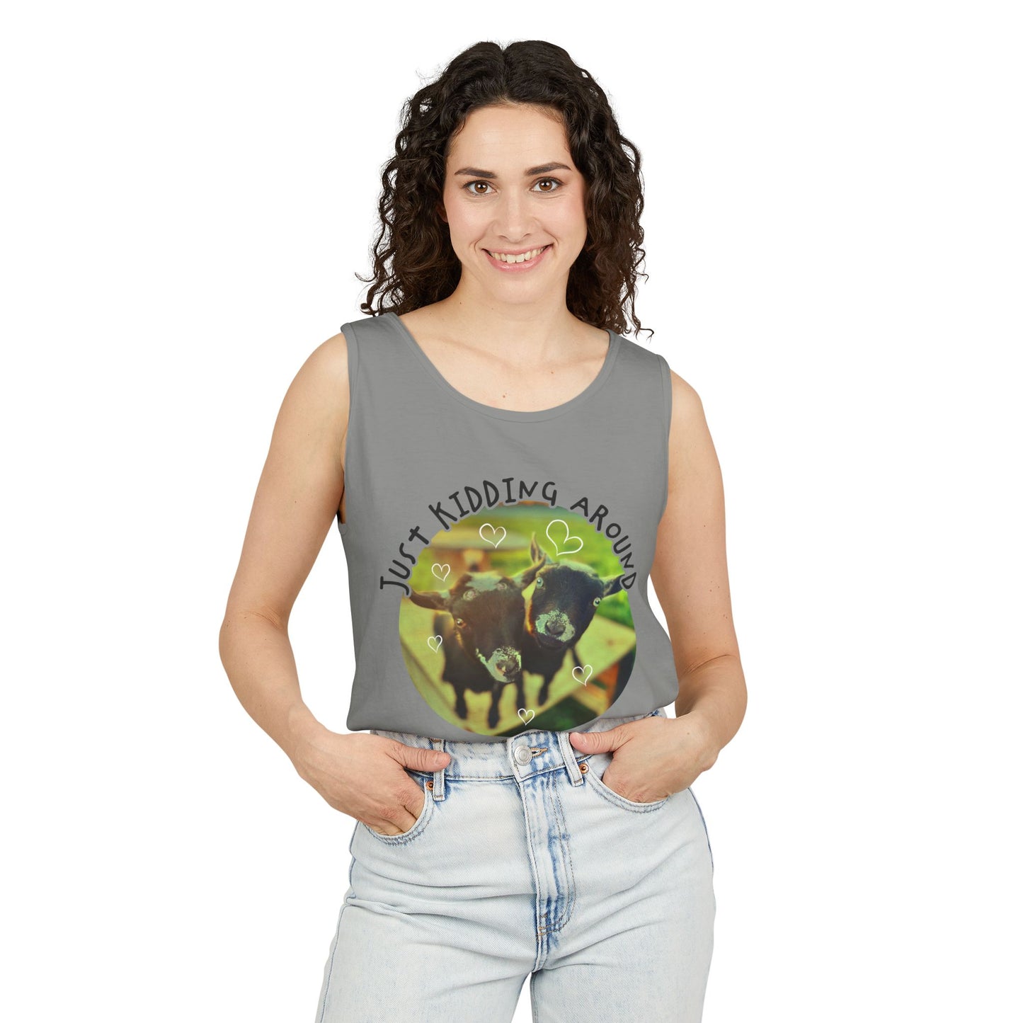 Just Kidding (goat) Tank Top