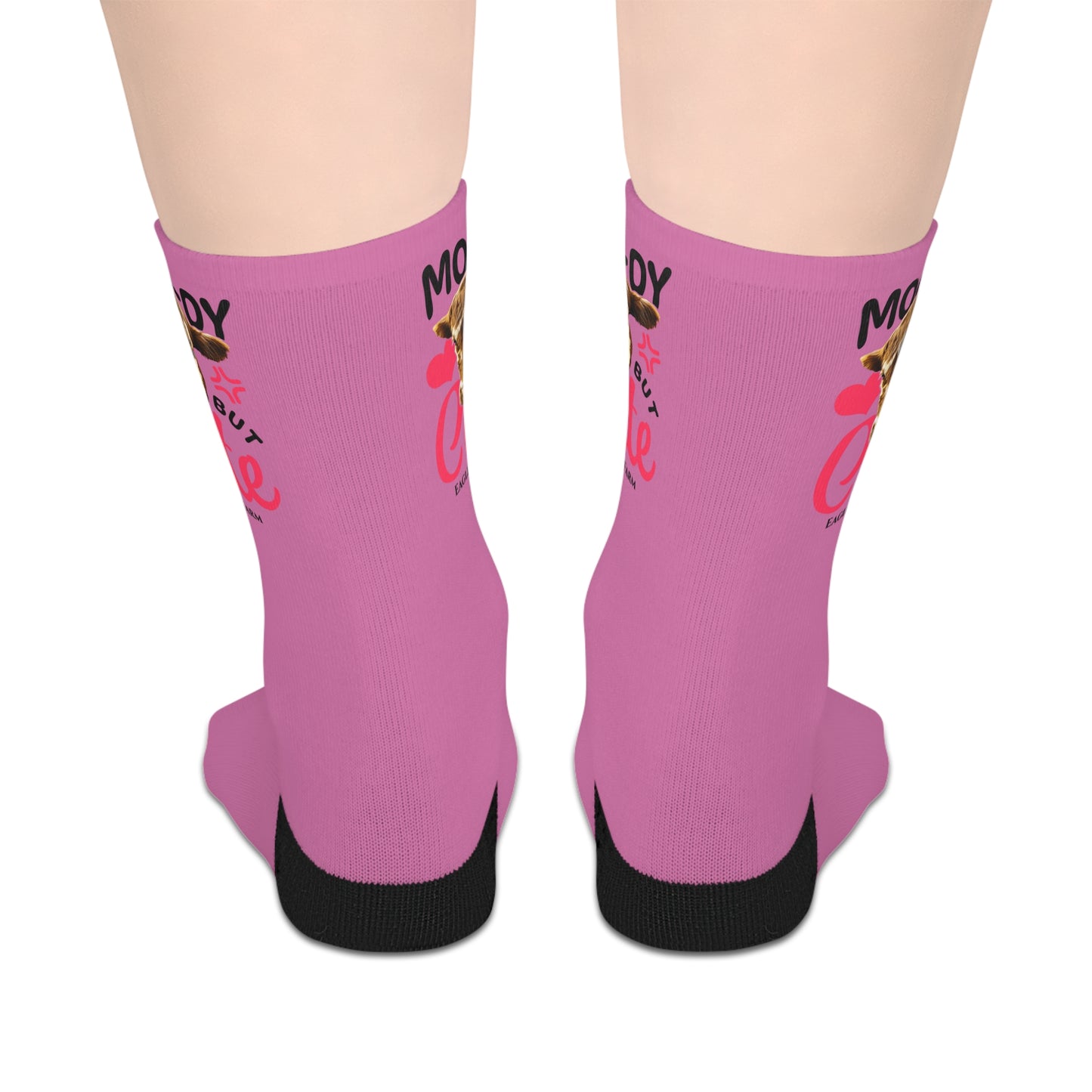 Moo-dy Mid-length Socks