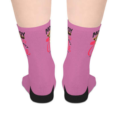 Moo-dy Mid-length Socks