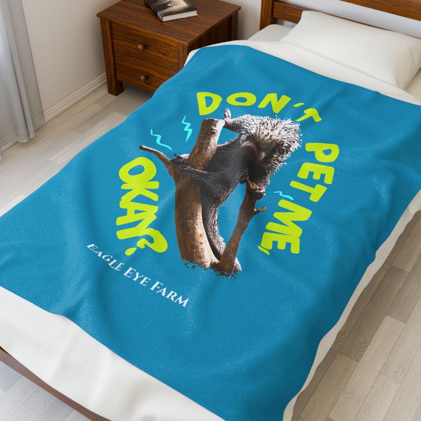 Don't Pet Me Plush Blanket