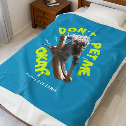 Don't Pet Me Plush Blanket