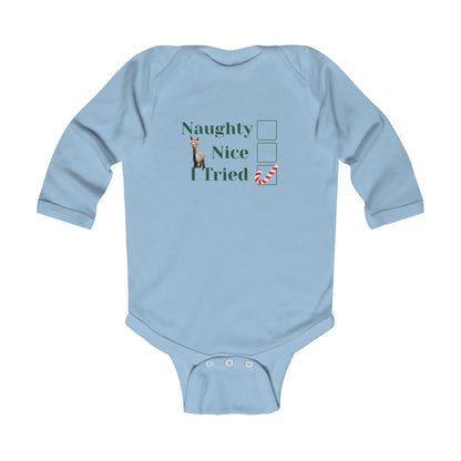 Naughty Infant Long Sleeve Bodysuit