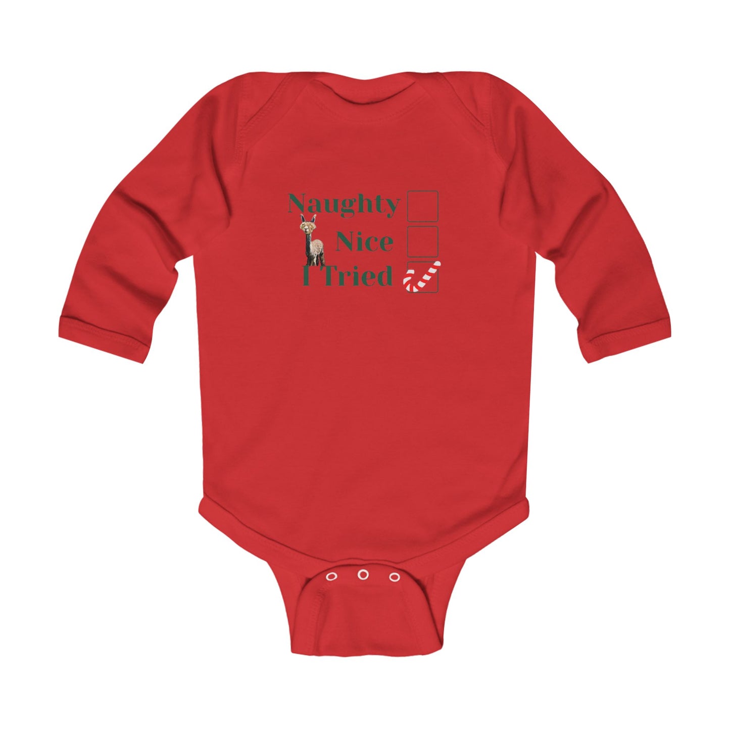 Naughty Infant Long Sleeve Bodysuit