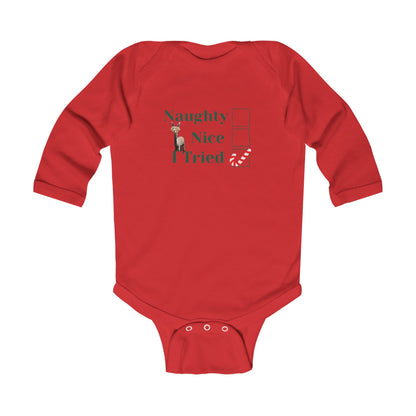 Naughty Infant Long Sleeve Bodysuit