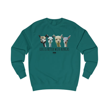 Life's better with Alpacas Unisex Sweatshirt