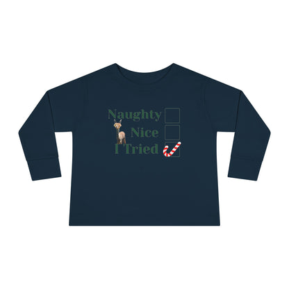 Naughty Viper Toddler Long Sleeve Tee