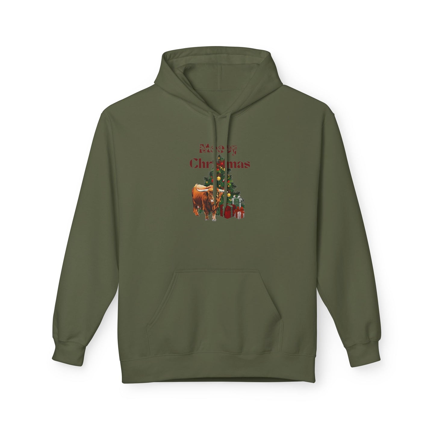 Mooey Christmas Fleece Hoodie