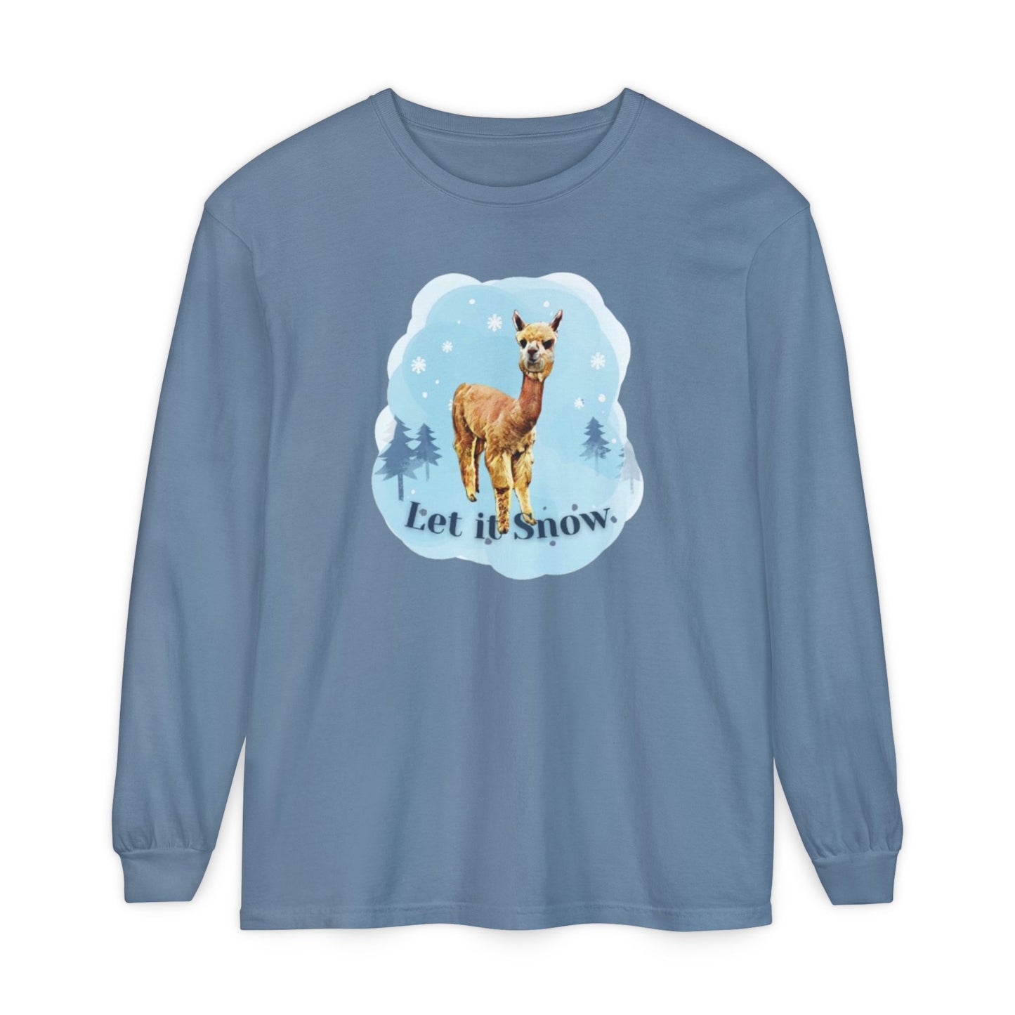 Unisex Garment-dyed Long Sleeve T-Shirt