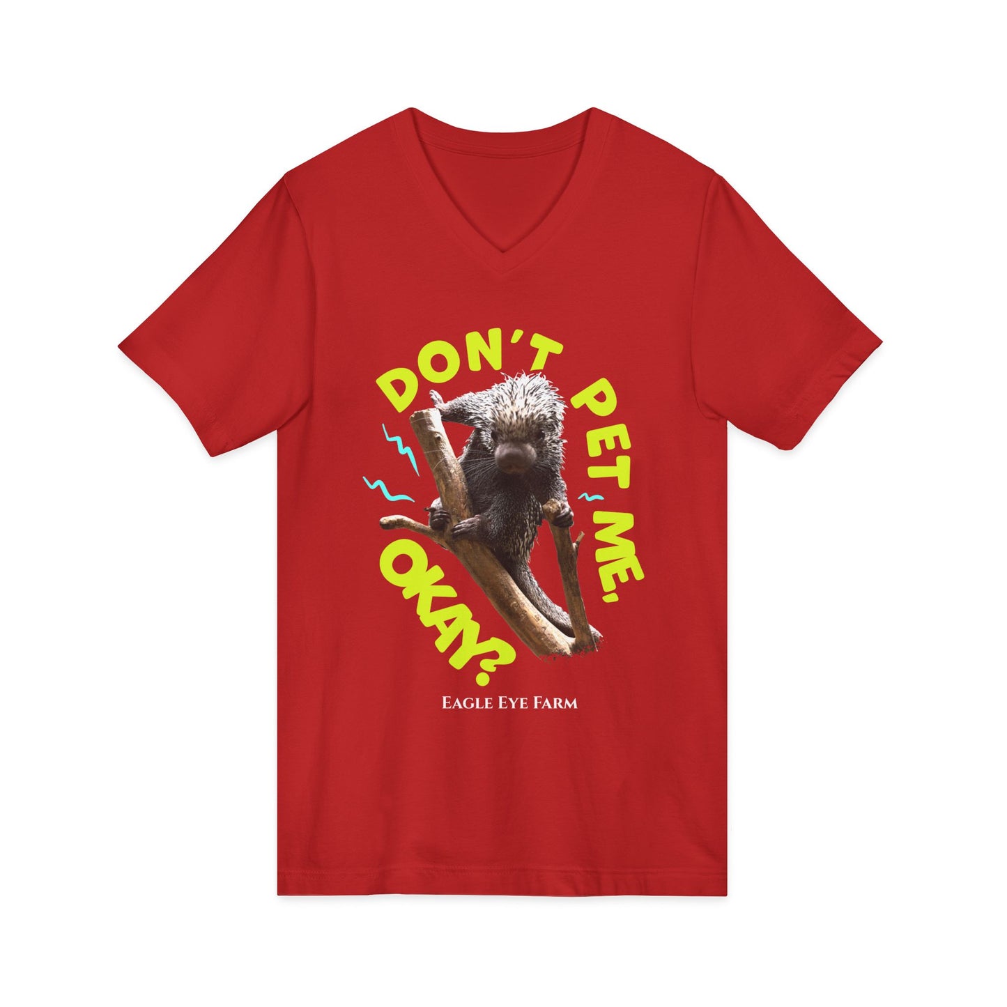 Don't Pet Me  V-Neck Tee