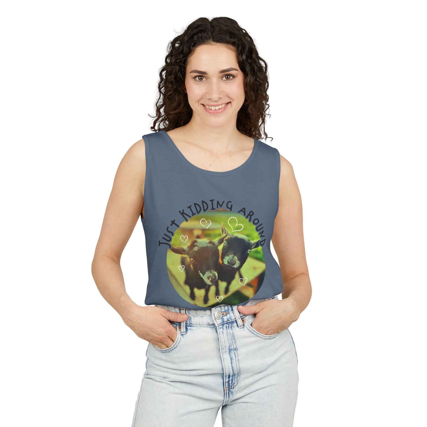 Just Kidding (goat) Tank Top