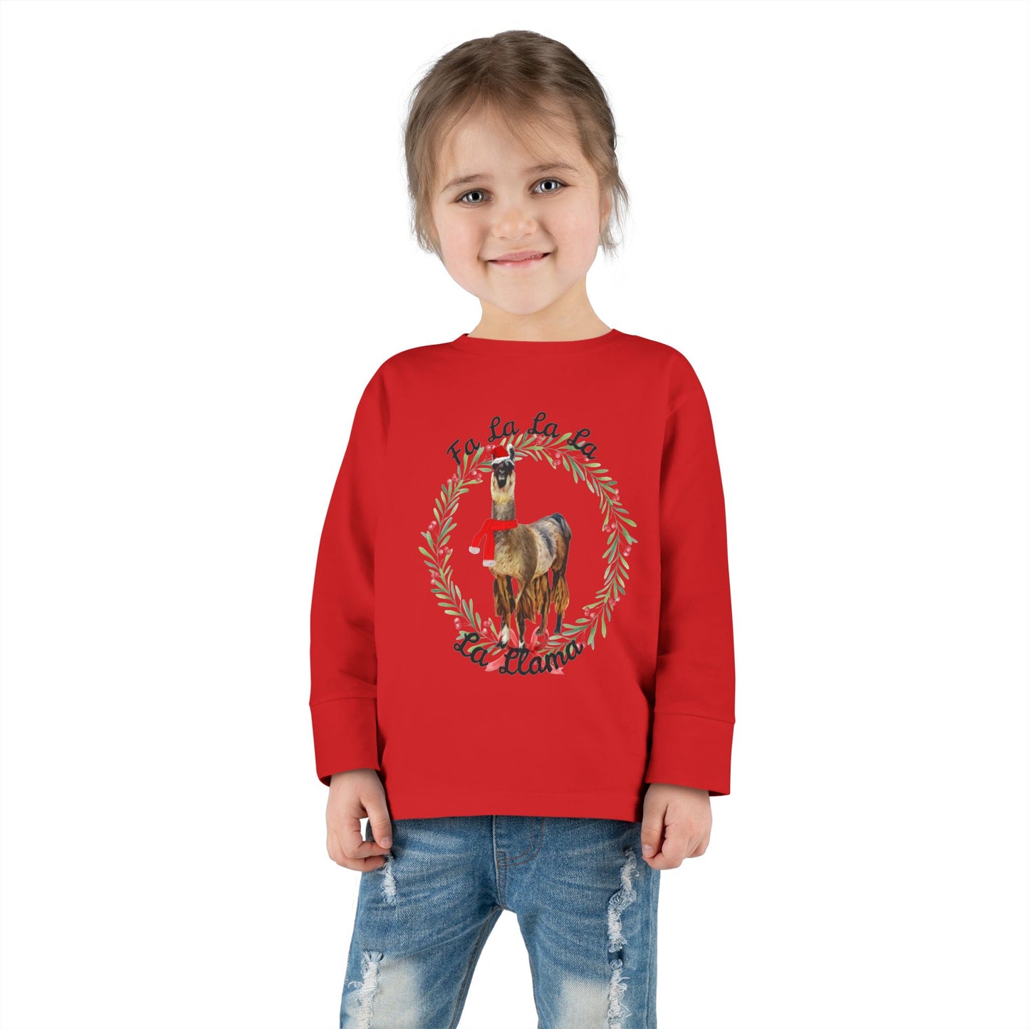 Fa La Llama Toddler Long Sleeve Tee