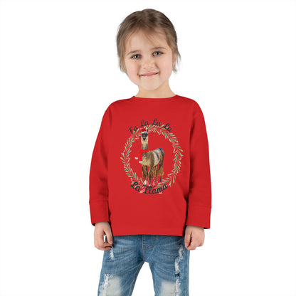 Fa La Llama Toddler Long Sleeve Tee