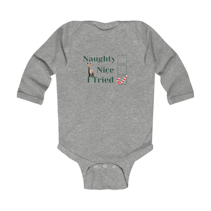 Naughty Infant Long Sleeve Bodysuit