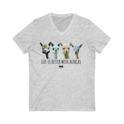 Life's better with Alpacas V-Neck Tee