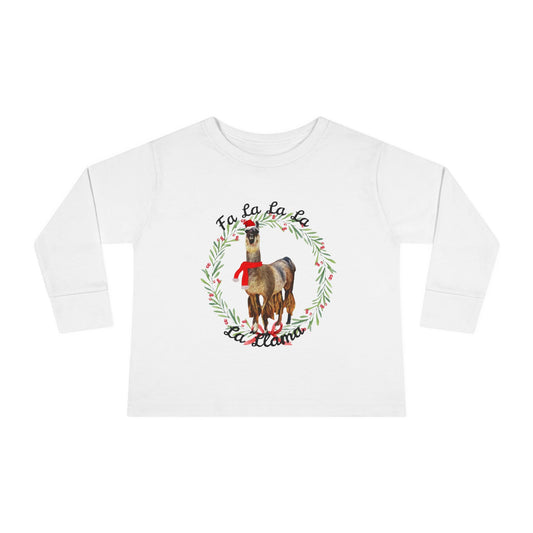 Fa La Llama Toddler Long Sleeve Tee
