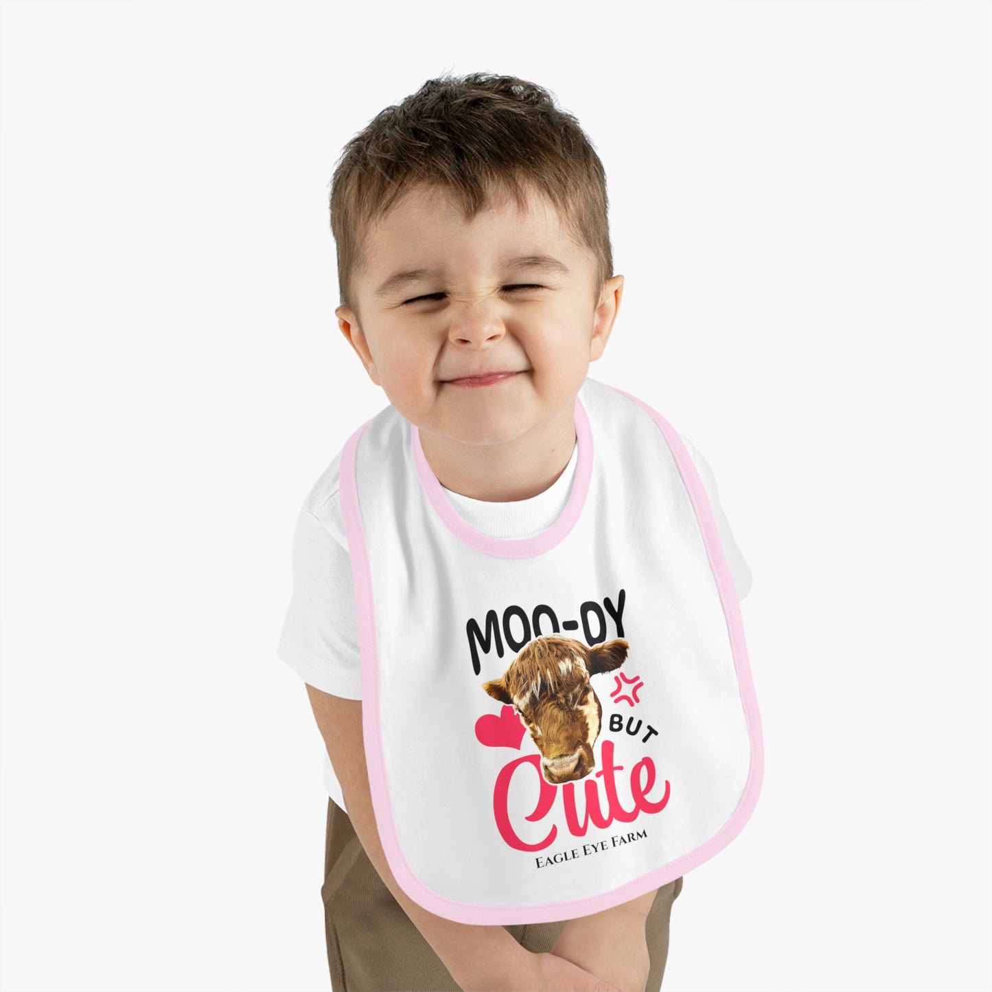 Moo-dy Baby Bib