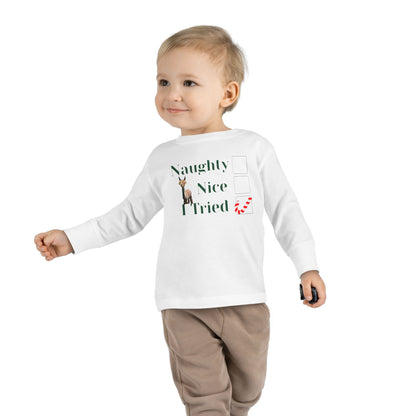 Naughty Viper Toddler Long Sleeve Tee
