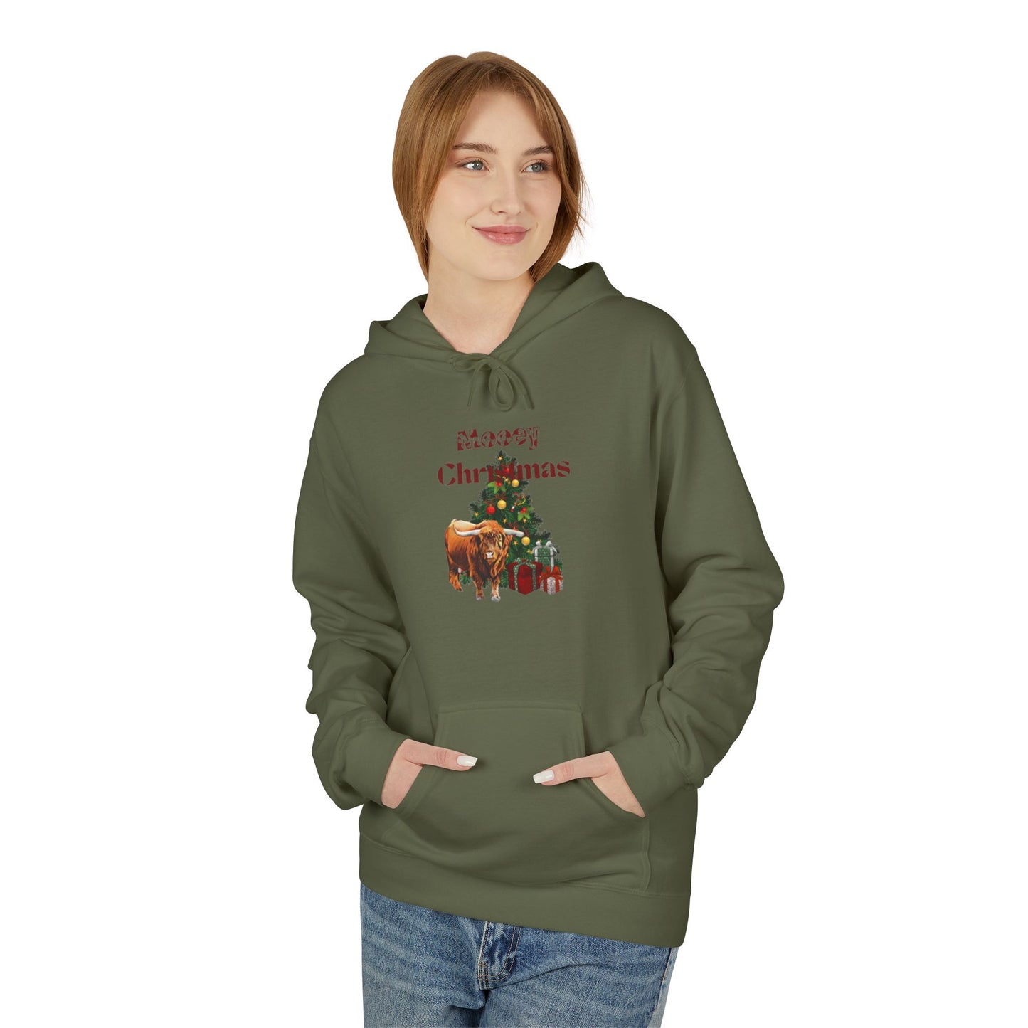 Mooey Christmas Fleece Hoodie