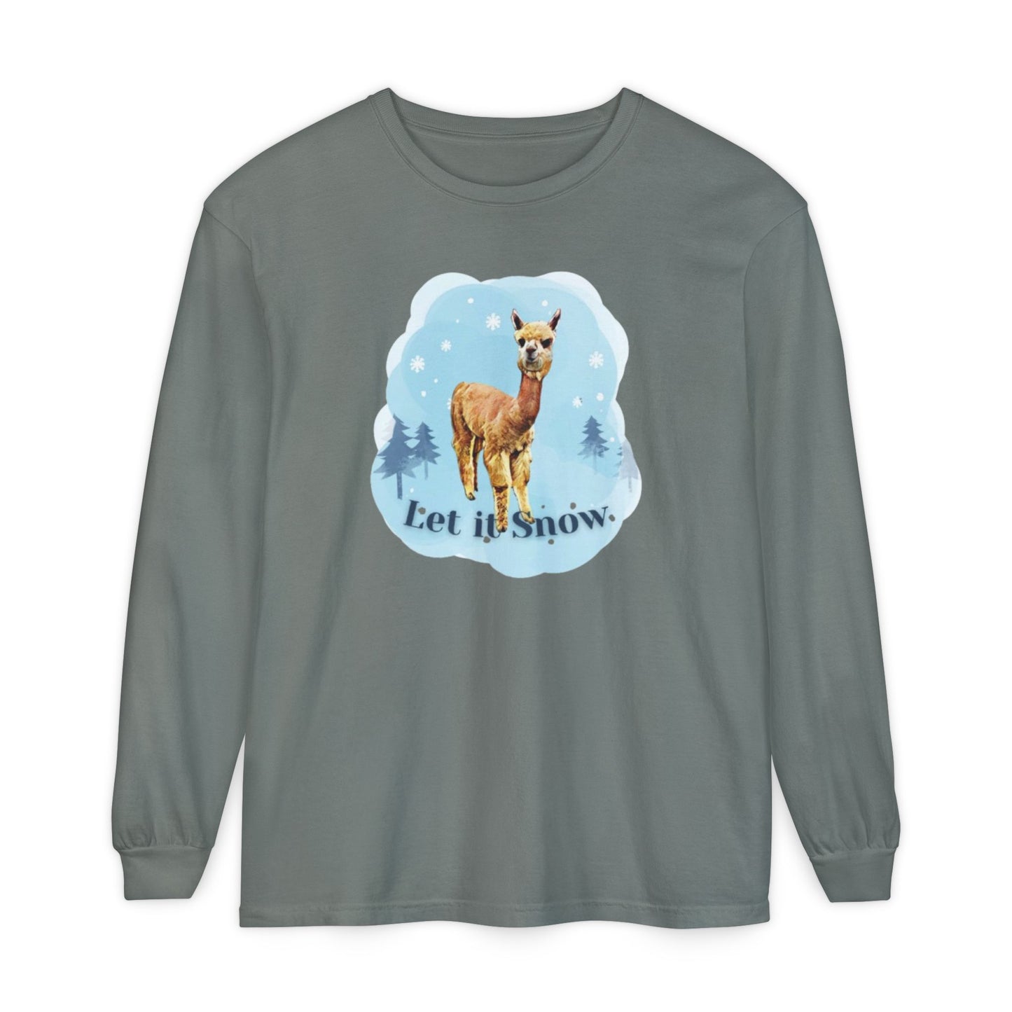 Unisex Garment-dyed Long Sleeve T-Shirt