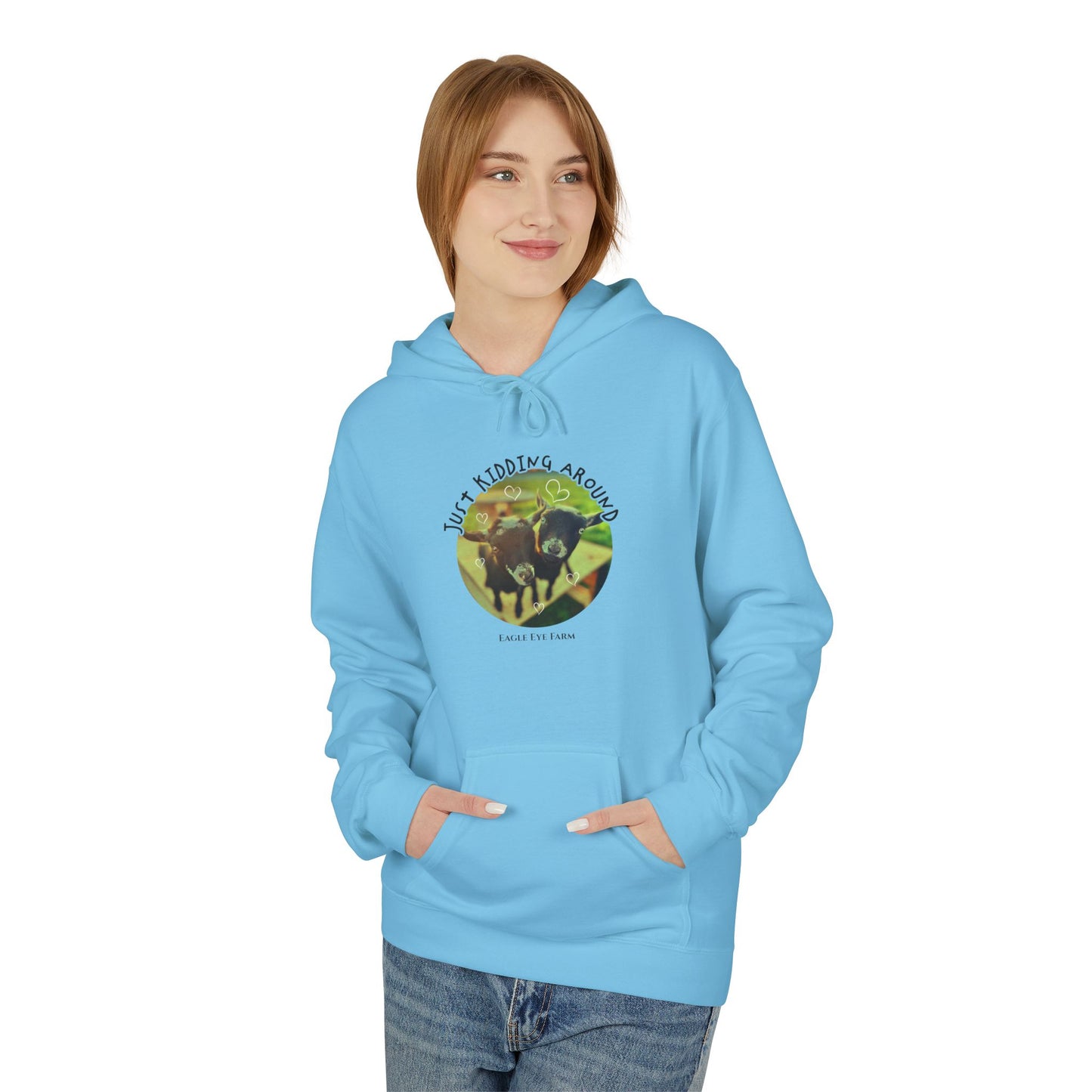 Kidding Around (goats)Hoodie