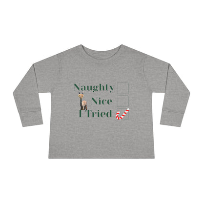 Naughty Toddler Long Sleeve Tee