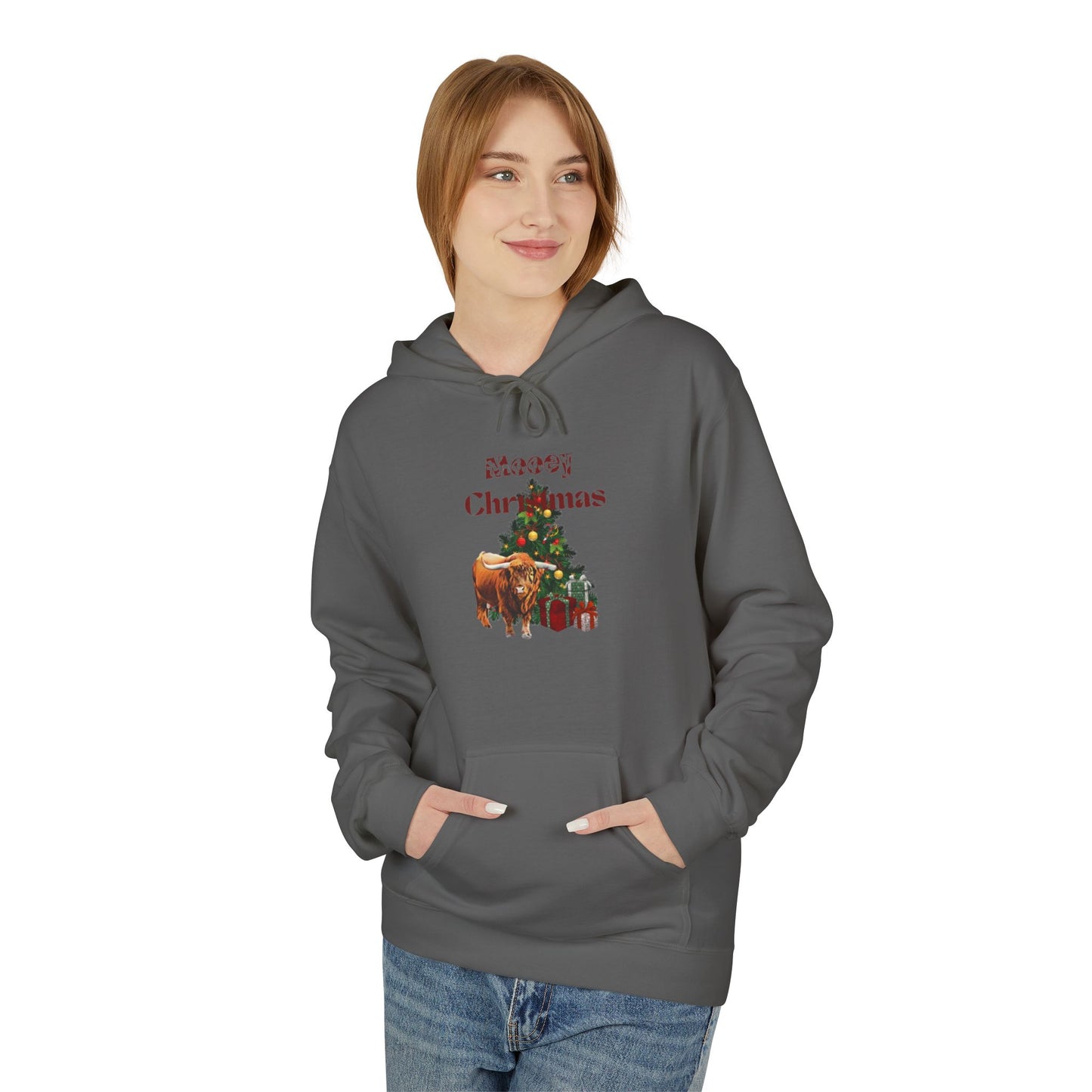 Mooey Christmas Fleece Hoodie