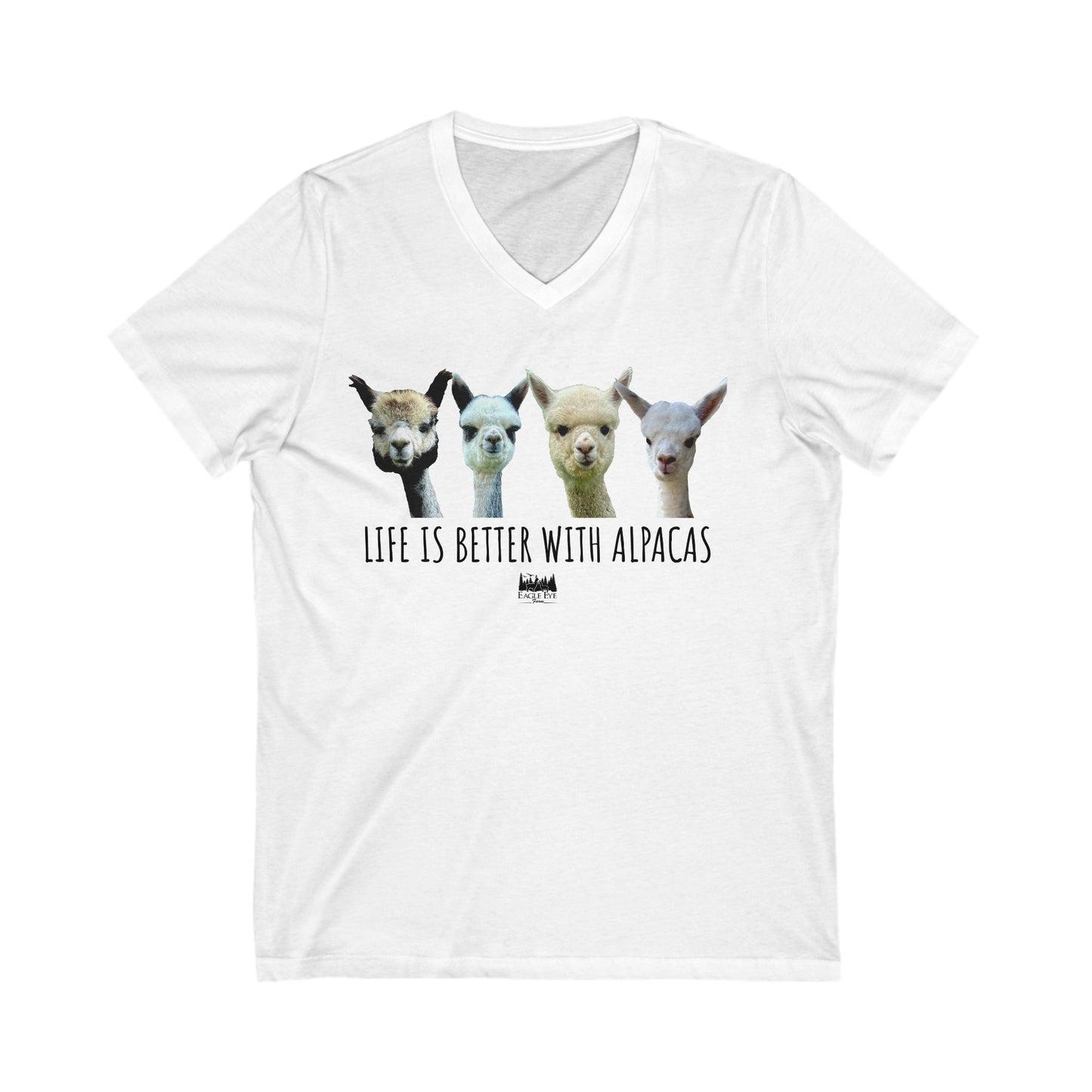 Life's better with Alpacas V-Neck Tee
