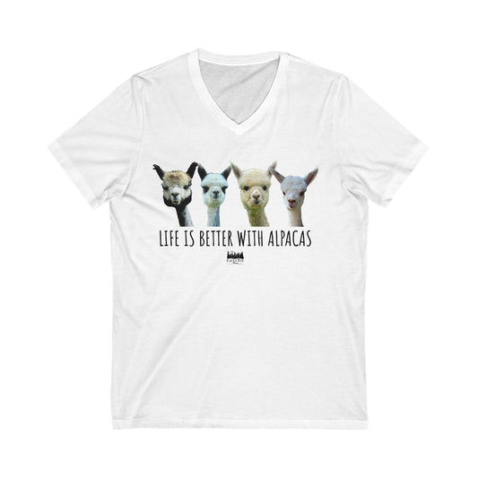 Life's better with Alpacas V-Neck Tee