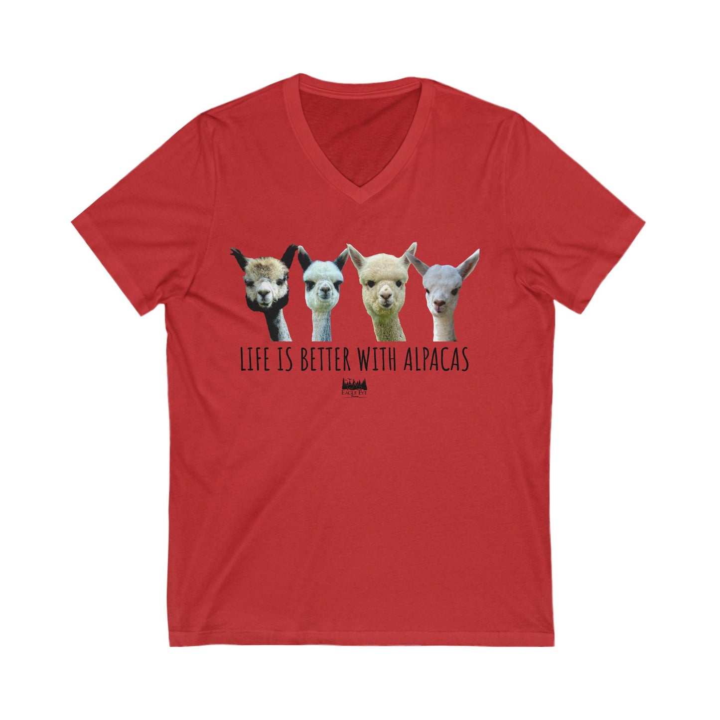 Life's better with Alpacas V-Neck Tee
