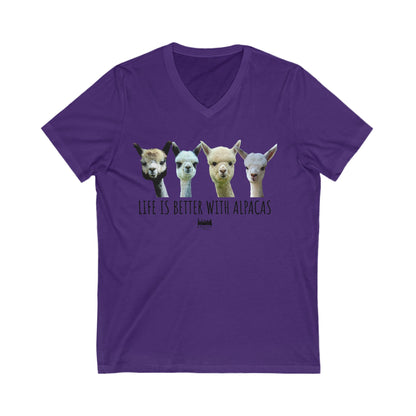 Life's better with Alpacas V-Neck Tee