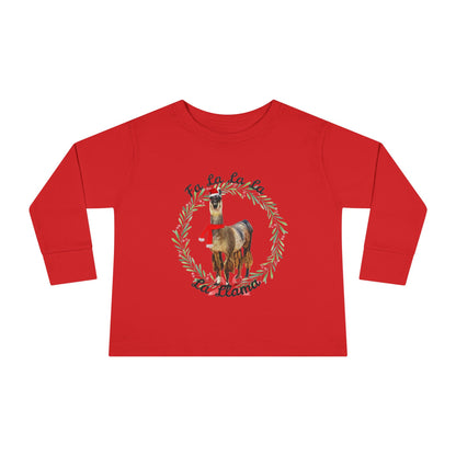 Fa La Llama Toddler Long Sleeve Tee